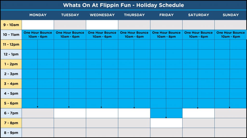 Hours / Pricing | Flippin' Fun